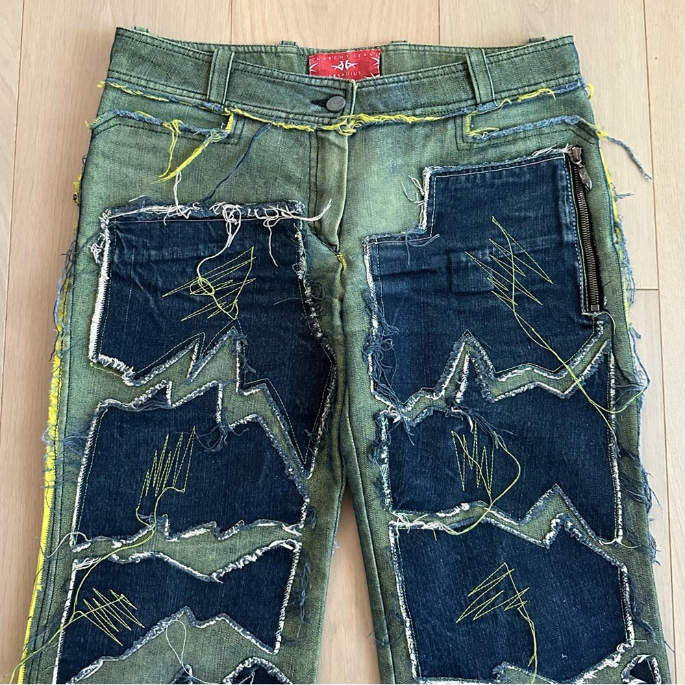 Arkadius Anarchy Jeans Distressed Patchwork Jeans… - image 2